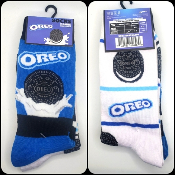 Other - OREO cookie crew socks